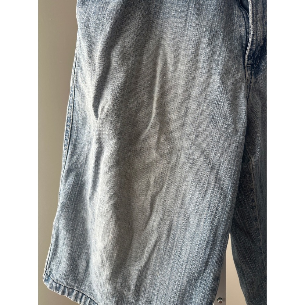 Southpole Mens Baggy Denim Shorts Light Wash Blue Y2K Streetwear Size 36 - Picture 3 of 10